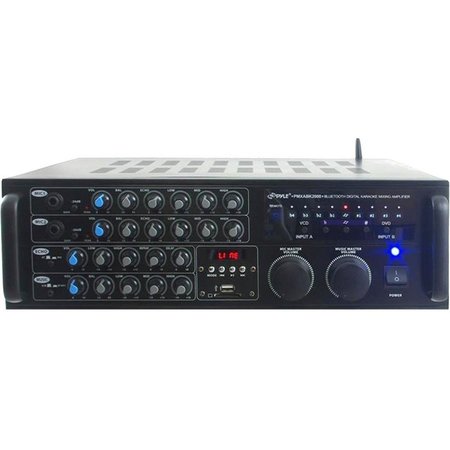 Pyle Bluetooth 2000W Stereo Mixer Karaoke Amplifier PMXAKB2000